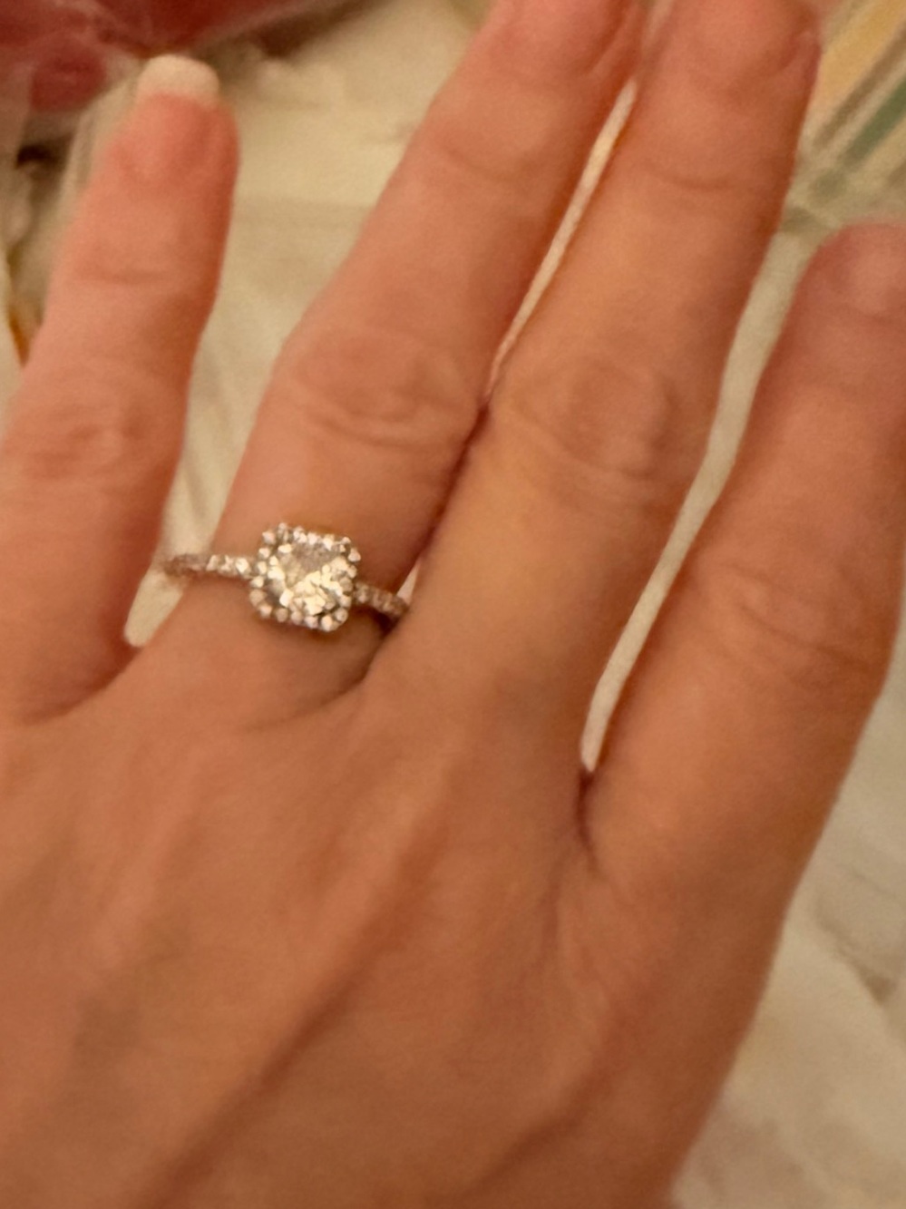 HOLD! DO NOT BUY! For L ONLY ! Gorgeous 2 carat moissanite ring - Picture 2 of 3